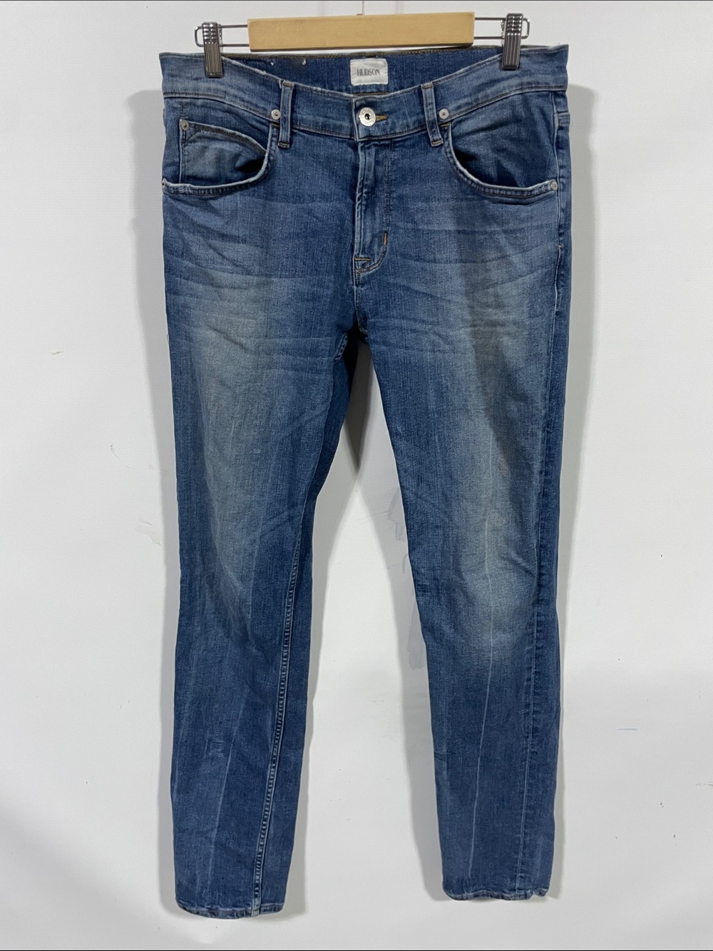 Hudson Jeans Men's Faded Blue Slim Jeans